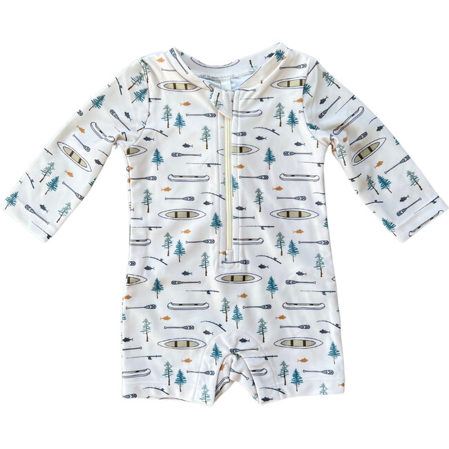 Baby One-Piece Rash Guard Swimsuit Canoe