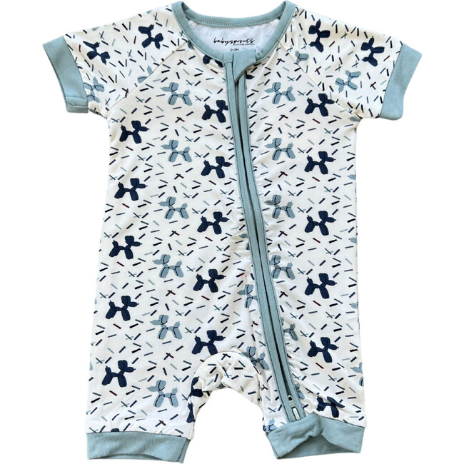 Summer Zip Romper Balloon Dogs