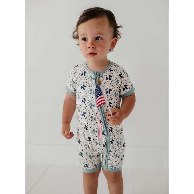 Summer Zip Romper Balloon Dogs - Rompers - 3