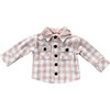 Hooded Shacket Misty Rose Plaid - Jackets - 2
