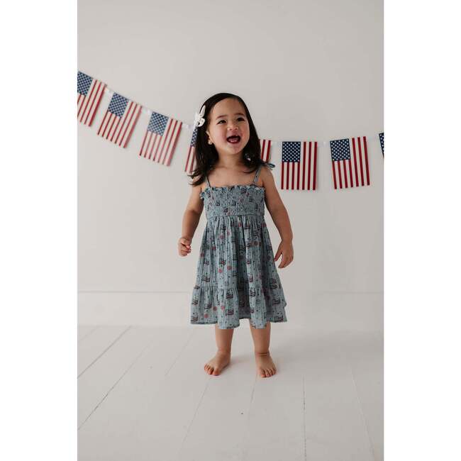 Tiered Mini Dress Retro America - Dresses - 3