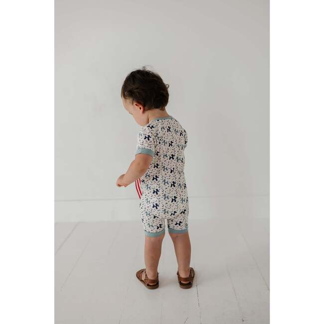 Summer Zip Romper Balloon Dogs - Rompers - 6