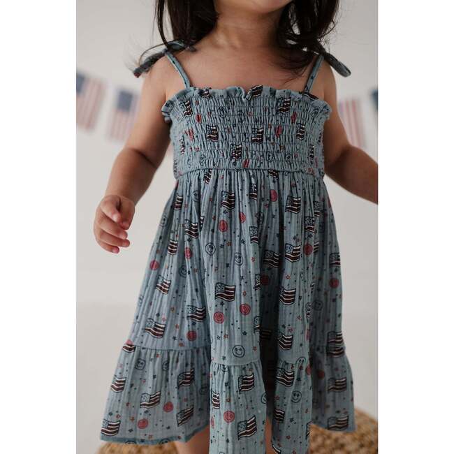 Tiered Mini Dress Retro America - Dresses - 6