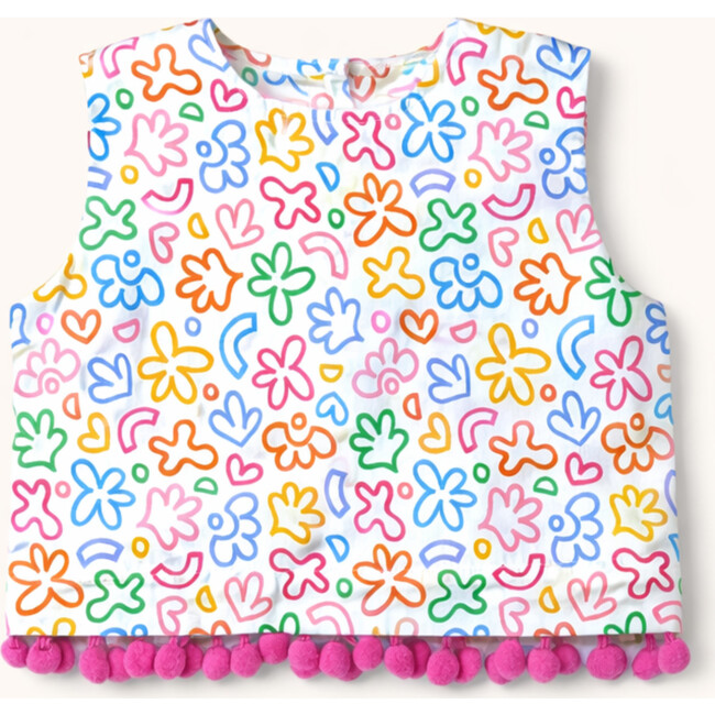 The Convertible Top in Rainbow Doodle