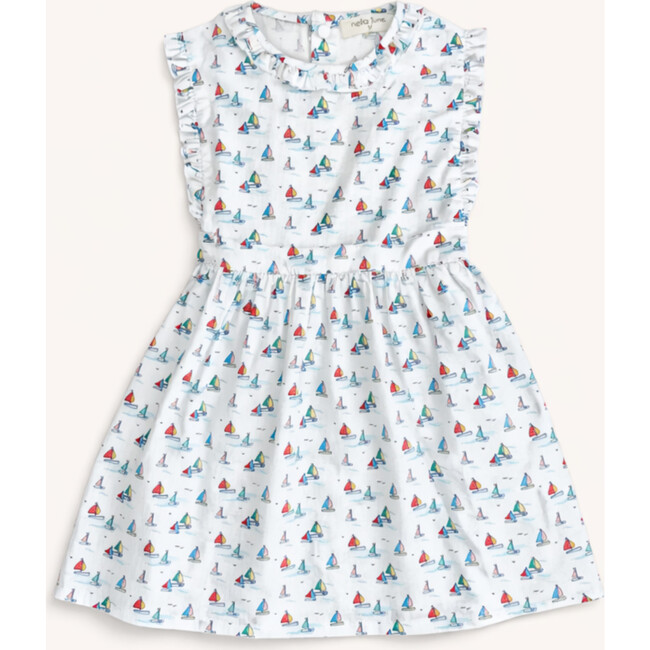 Ruffle Sundress in Sailboats