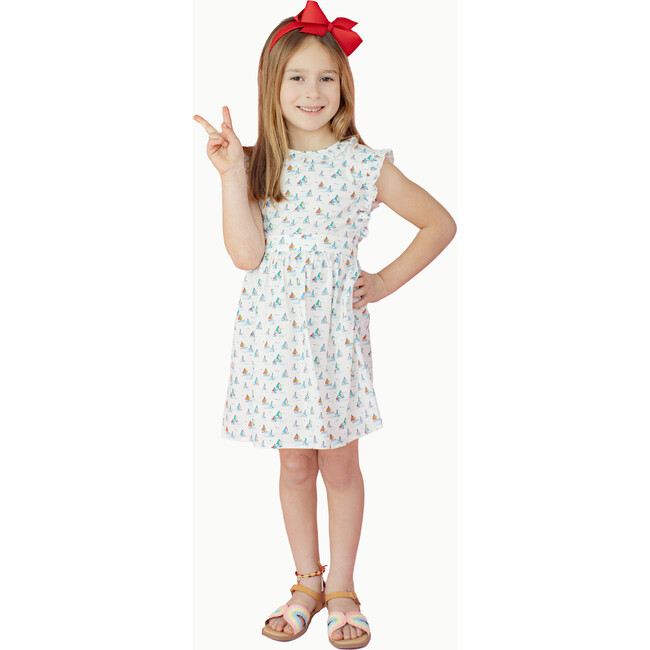 Ruffle Sundress in Sailboats