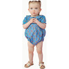Ruffle Trim Baby Bubble in Watercolor Floral - Onesies - 2