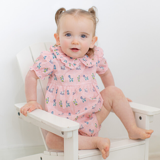 Ruffle Trim Baby Bubble in Poodle - Onesies - 3