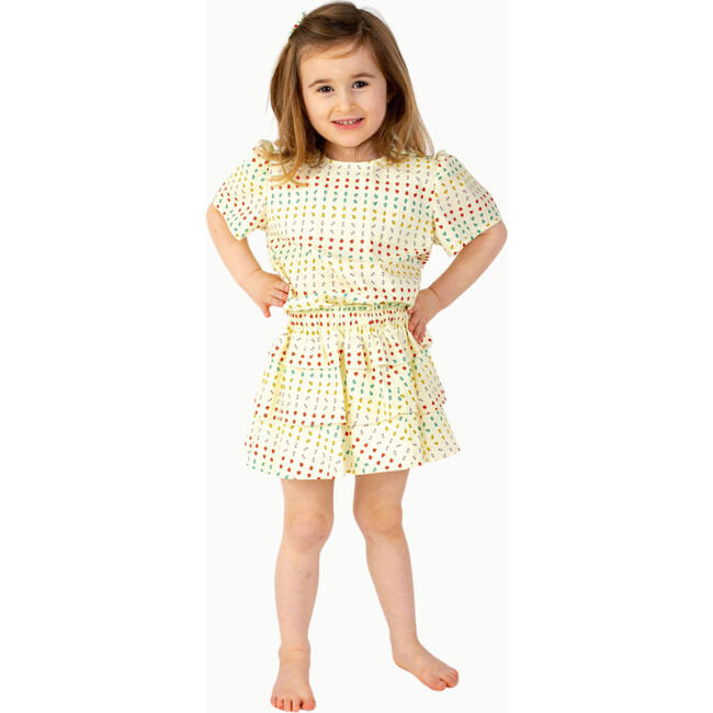 Ruffle Skirt in Ladybug