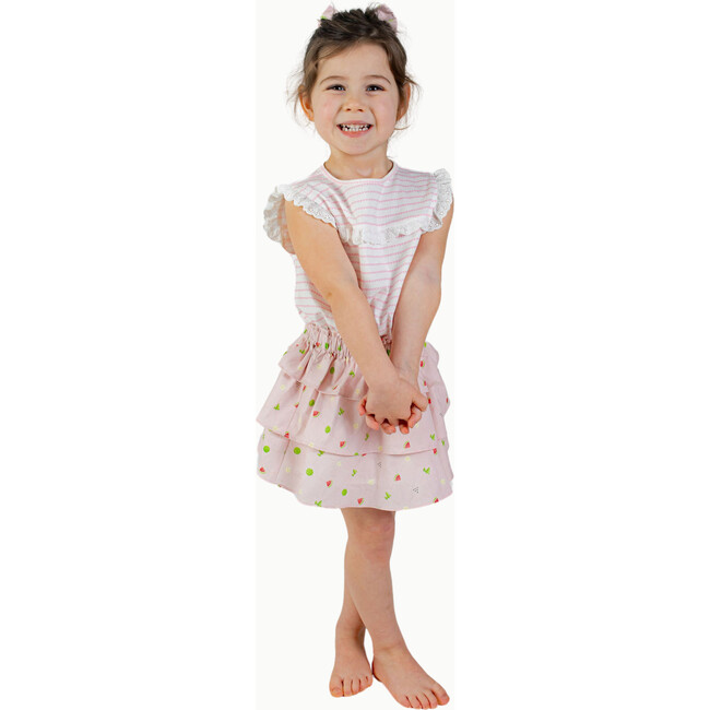 Ruffle Skirt in Melon Patch