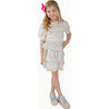 Puff Sleeve Tee in Rainbow Heart Stripe - T-Shirts - 2