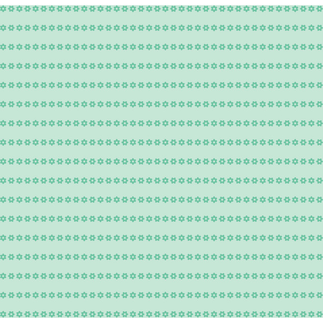 Puff Sleeve Tee in Green Floral Stripe - T-Shirts - 3