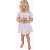 Puff Sleeve Onesie in Pink Heart Stripe - Onesies - 2