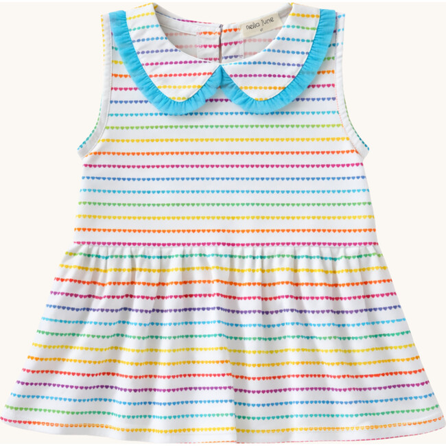 Performance Tennis Dress in Rainbow Heart