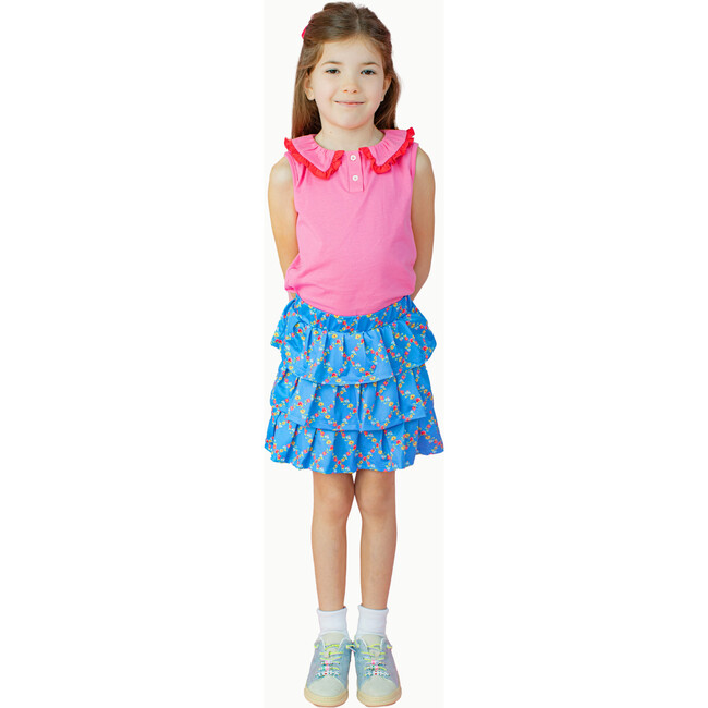 Performance Tennis Skirt in Watercolor Floral