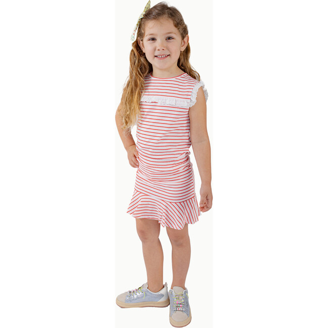 Eyelet Lace Tank in Red Heart Stripe