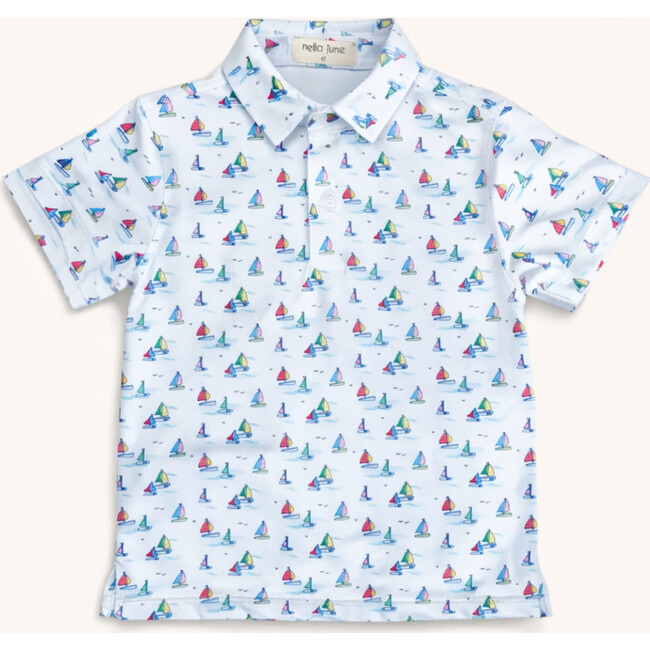 Boys' Performance Polo in Sailboats