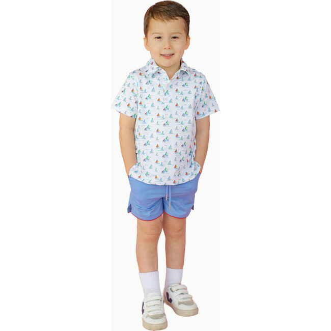 Boys' Performance Polo in Sailboats