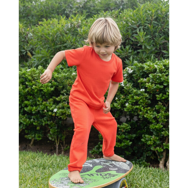 Kids Solid T-shirts, Red