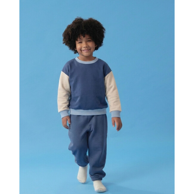 3-Tone Sweatshirt, Blue Trio