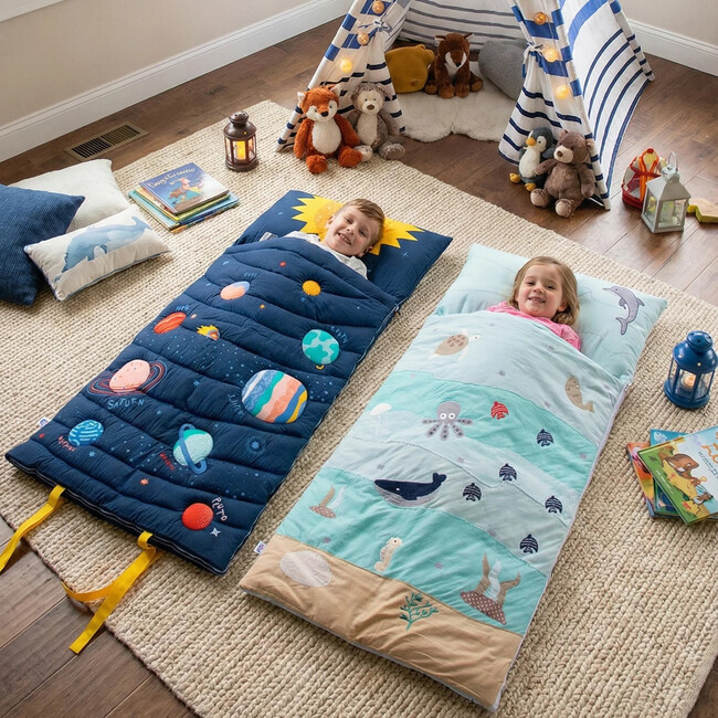 Under the Sea Sleeping Bag, Blue