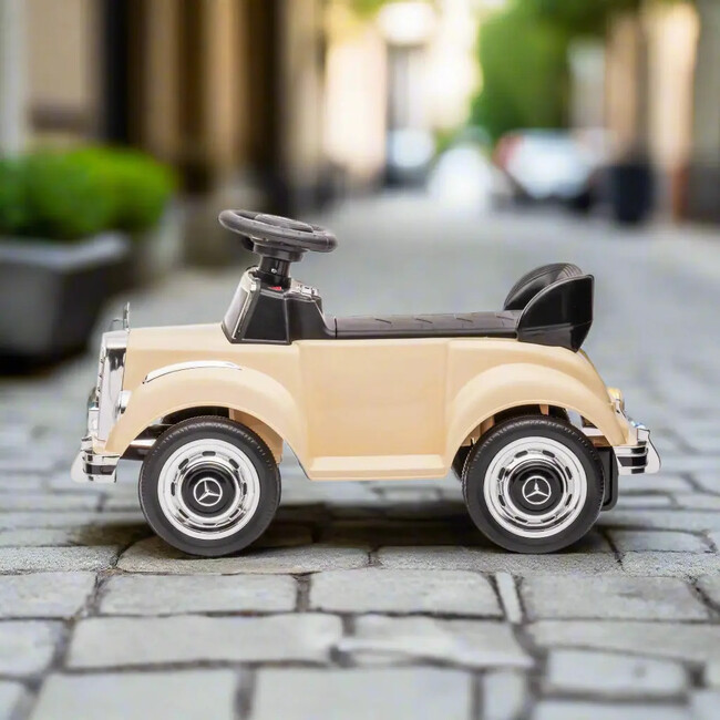 6V Mercedes Benz 300S 1 Seater Mini Ride-On Car for Kids (Beige)