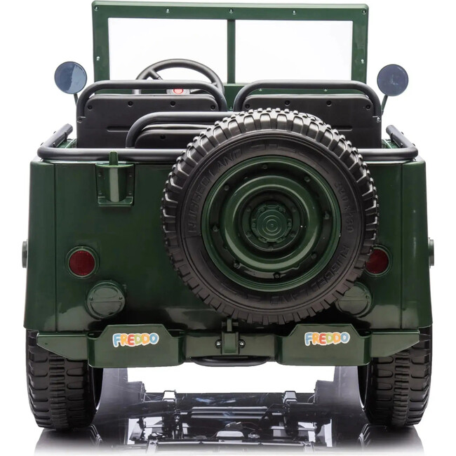 24V Military Willy Jeep 3 Seater Electric Ride on (Green) - Ride-Ons - 4