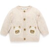 Fiesta Friends Knit Cardigan Sand Neppy - Cardigans - 1 - thumbnail