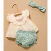 Embroidered Set Silhouette Print - Mixed Apparel Set - 2