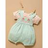 Embroidered Overall Set Aloe - Mixed Apparel Set - 2