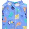 Long Sleeve Swim Sunsuit Jungle Faces Print - One Pieces - 3
