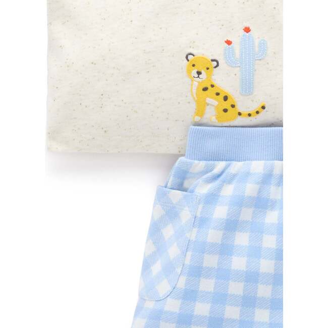 Gingham Short and Tee Set Caribbean Gingham - Mixed Apparel Set - 3