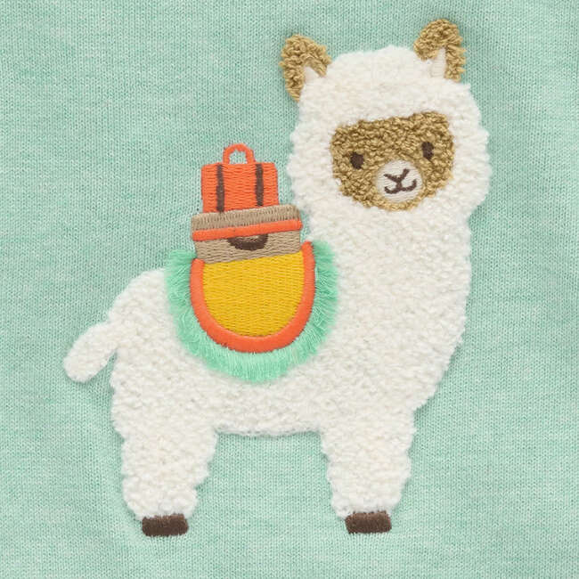 Llama Knit Sweater Aloe Melange - Sweaters - 6