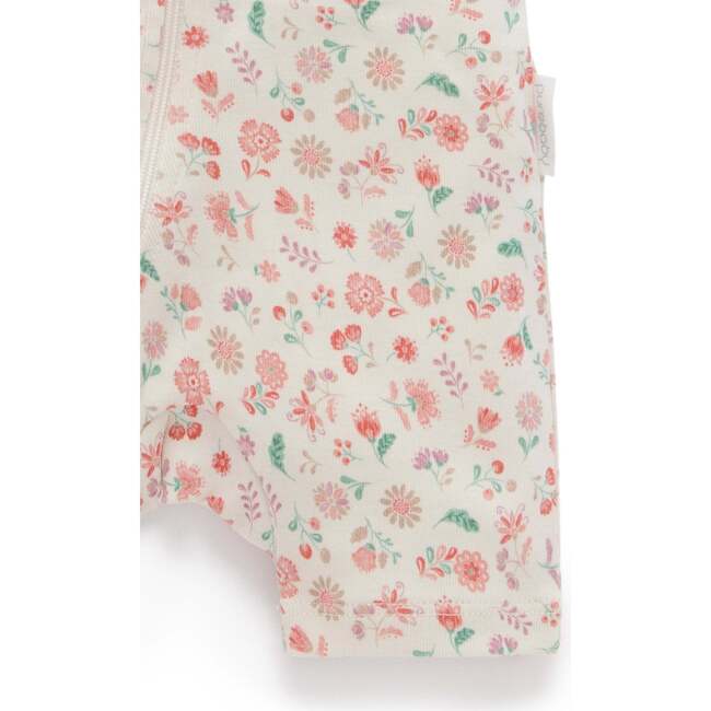 2 Pack Short Sleeve Zip Romper Emilia Print - Rompers - 4