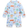 Long Sleeve Swim Sunsuit Cancun Print - One Pieces - 1 - thumbnail