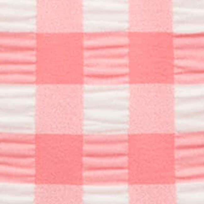 Frilly Long Sleeve Swimsuit Pomegranate Gingham - One Pieces - 6