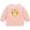 Embroidered Frida Knit Sweater Guava Melange - Sweaters - 1 - thumbnail