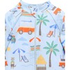 Long Sleeve Swim Sunsuit Cancun Print - One Pieces - 3