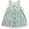 Gingham Pinafore Frida Print - Dresses - 1 - thumbnail