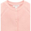 Scalloped Knit Cardigan Guava Melange - Cardigans - 3