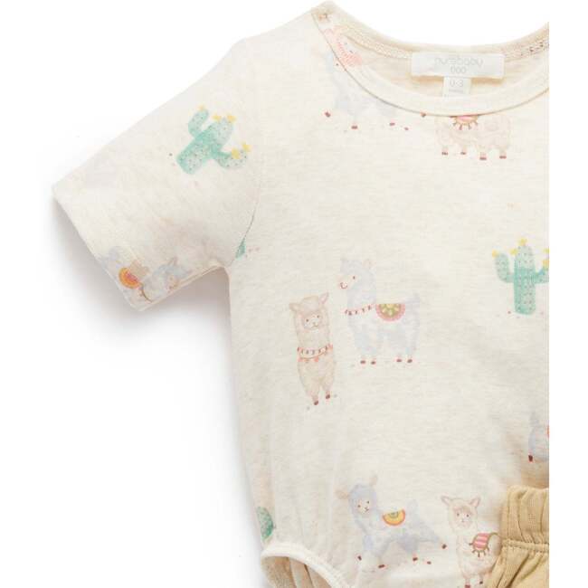 3 Piece Short Sleeve Gift Set Little Llama Print