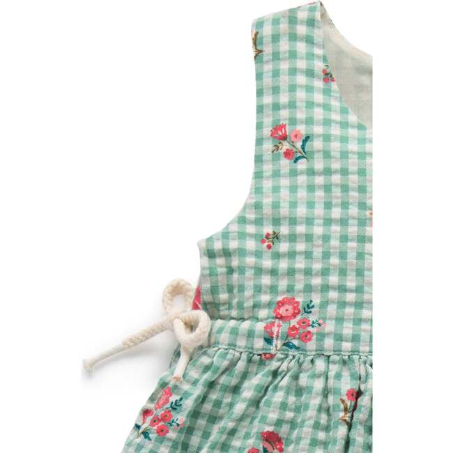 Gingham Pinafore Frida Print - Dresses - 3