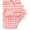 Long Sleeve Rash Guard Swim Set Pomegranate Gingham - Two Pieces - 4