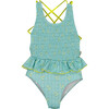 Water garden smocked swimsuit - One Pieces - 1 - thumbnail