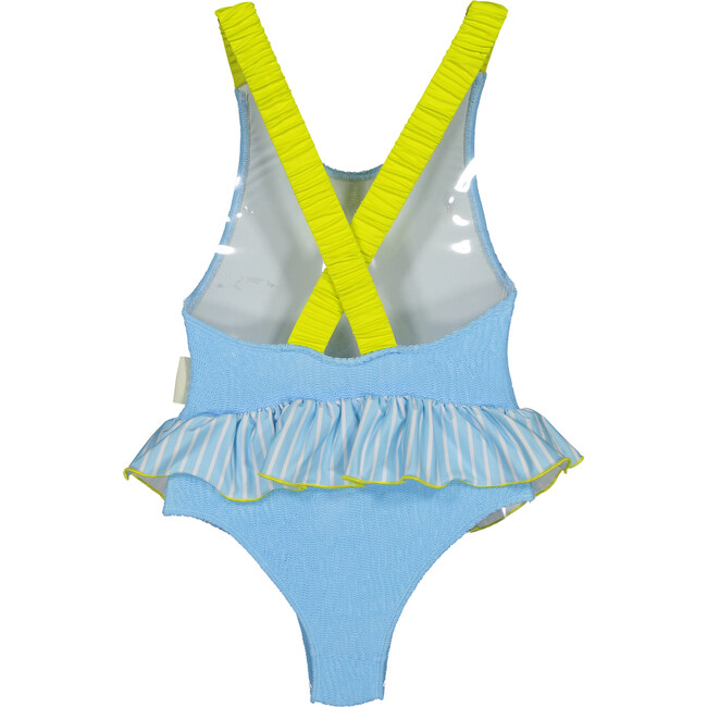 Sunny blue ruffle swimsuit