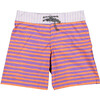 Lavander stripes surfer swim shorts - Swim Trunks - 1 - thumbnail
