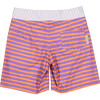Lavander stripes surfer swim shorts - Swim Trunks - 2 - thumbnail