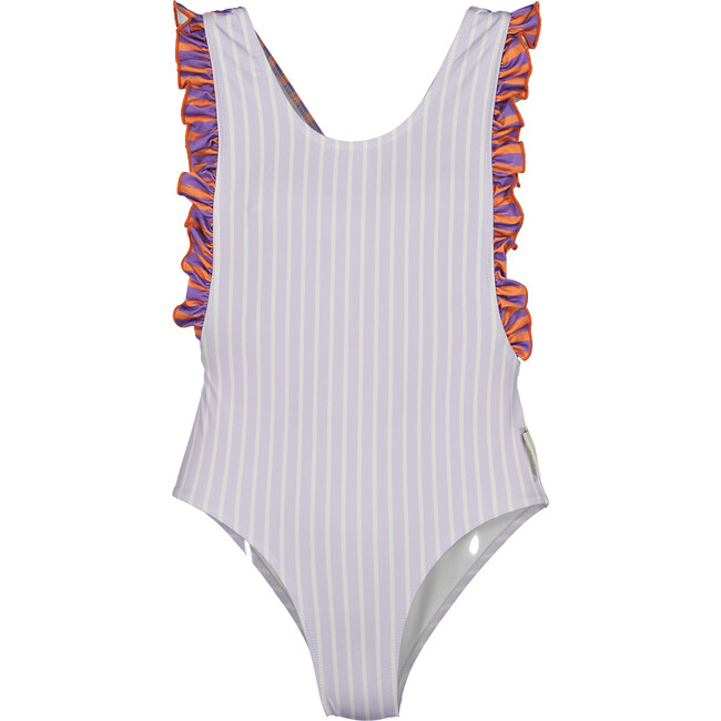 Lavander stripes swimsuit