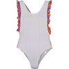 Lavander stripes swimsuit - One Pieces - 1 - thumbnail