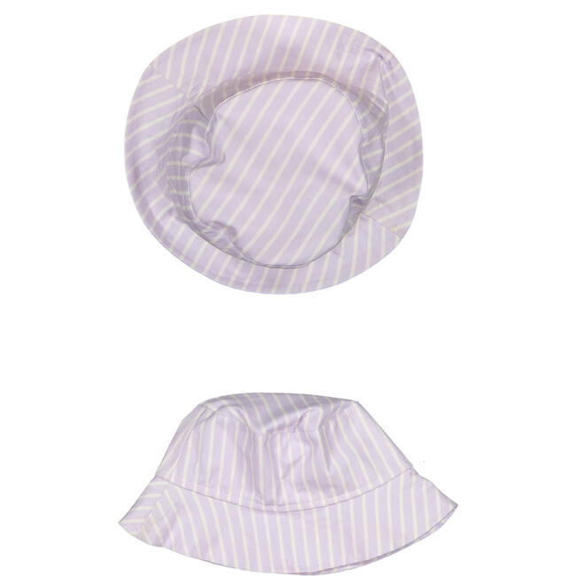 Lavander stripes bucket hat